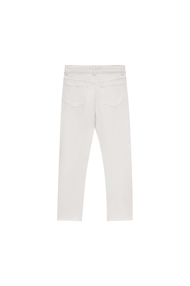 Emie Straight Jeans, Alternate, color, Milk