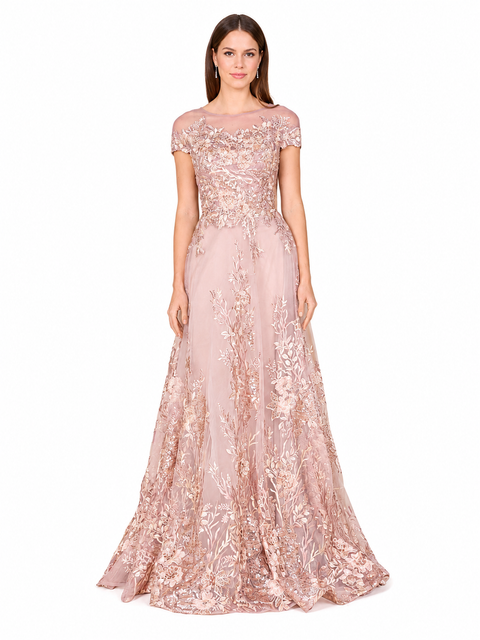 Beautiful Lace Applique A-line Ball Gown