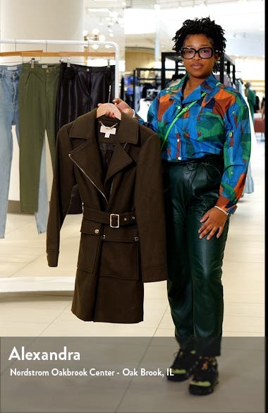 セール☆【Michael Kors】ウール混 アシンメトリー コート Michael Kors Asymmetric Zip Wool Blend Coat | Nordstrom