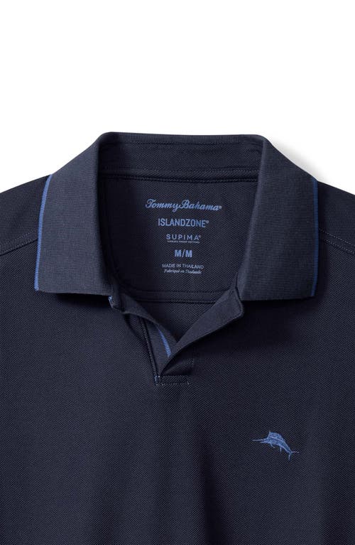 Tommy Bahama Emfielder Johnny Collar Islandzone® Polo In Blue
