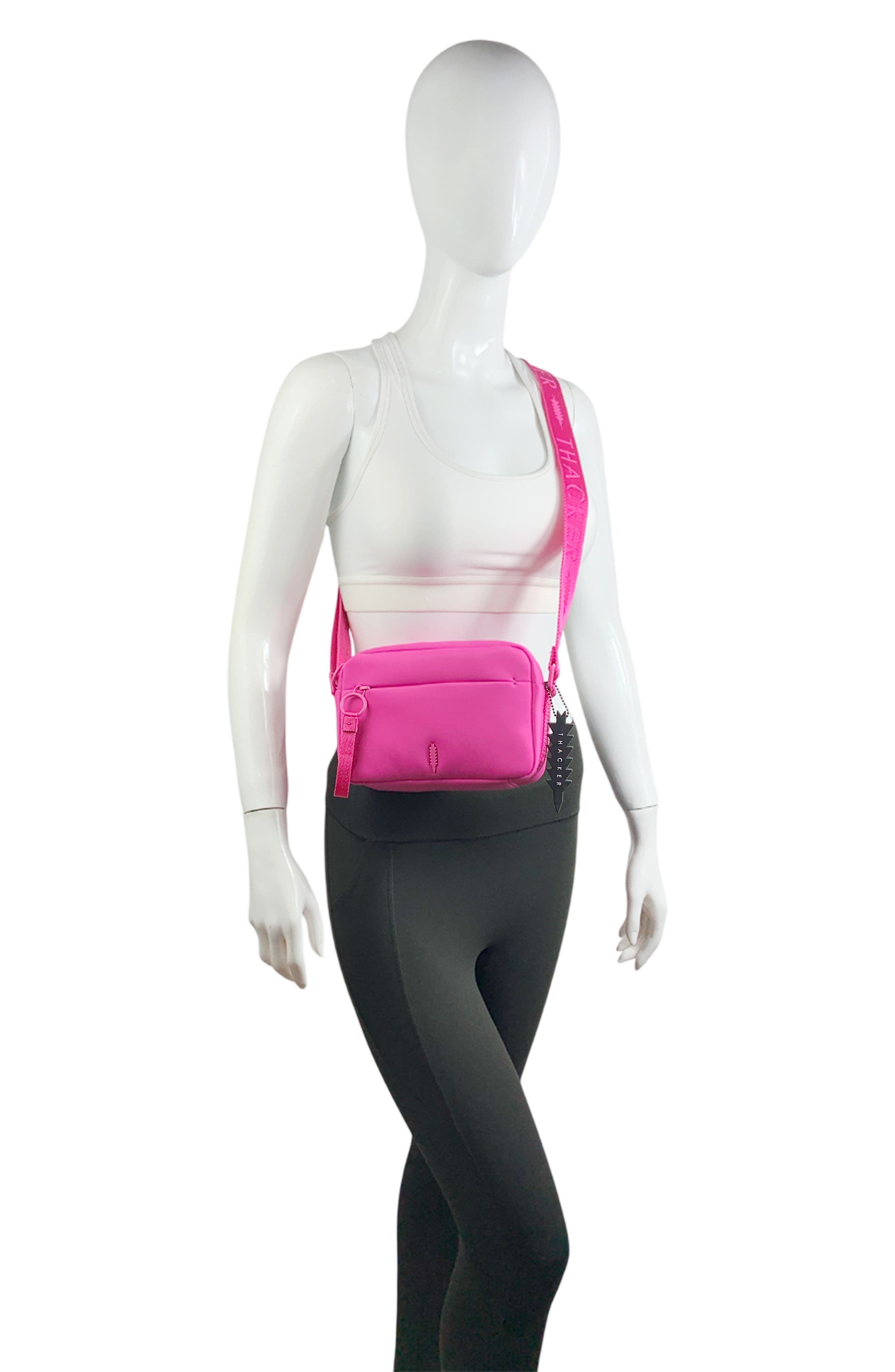 Thacker Ella Phone Zip Crossbody Bag, Alternate, color, Fuchsia