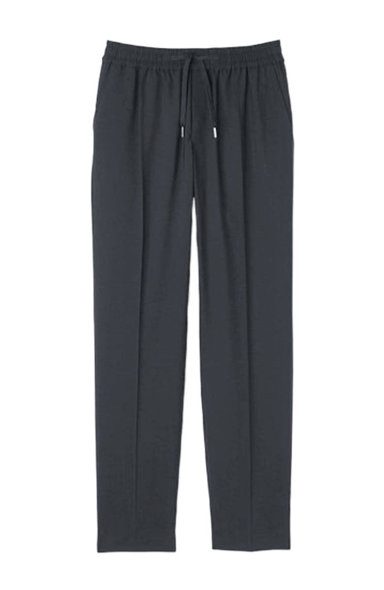 SANDRO Elasticated straight-leg trousers, Alternate, color, Fonte