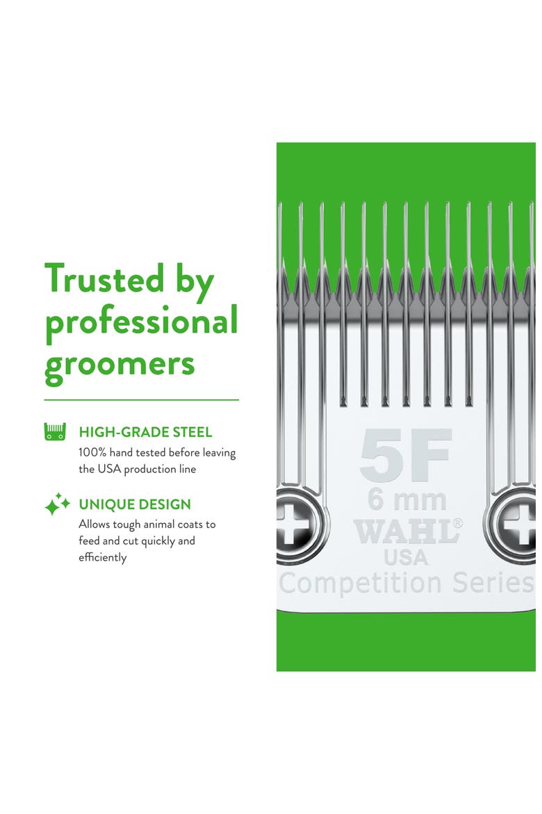 5F full coarse detachable blade with 15/64-inch cut length, Alternate, color, Chrome