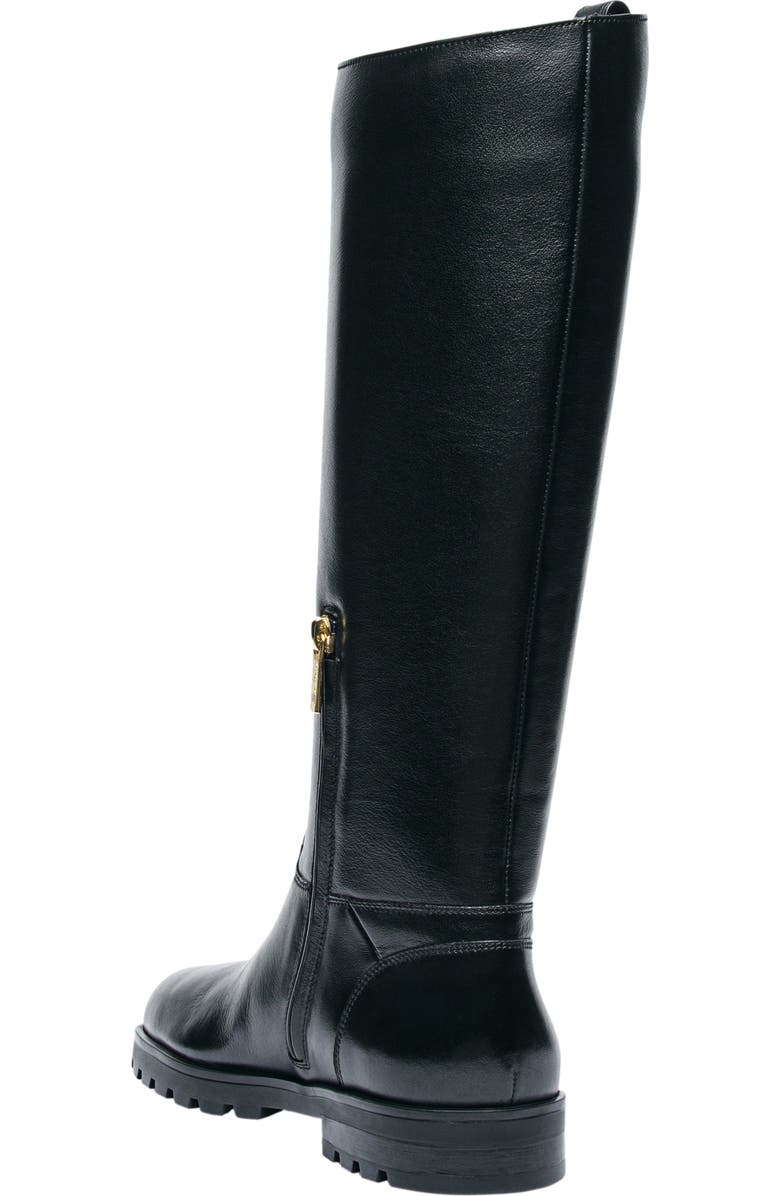 Santoni Women's leather boot, Alternate, color, Black