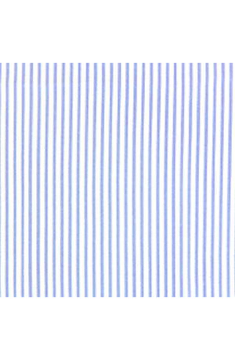 RuffleButts Girls Seersucker Waterfall One Piece, Alternate, color, Periwinkle Blue Seersucker