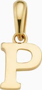 Oradina 14K Gold My Letter Initial Pendant Charm