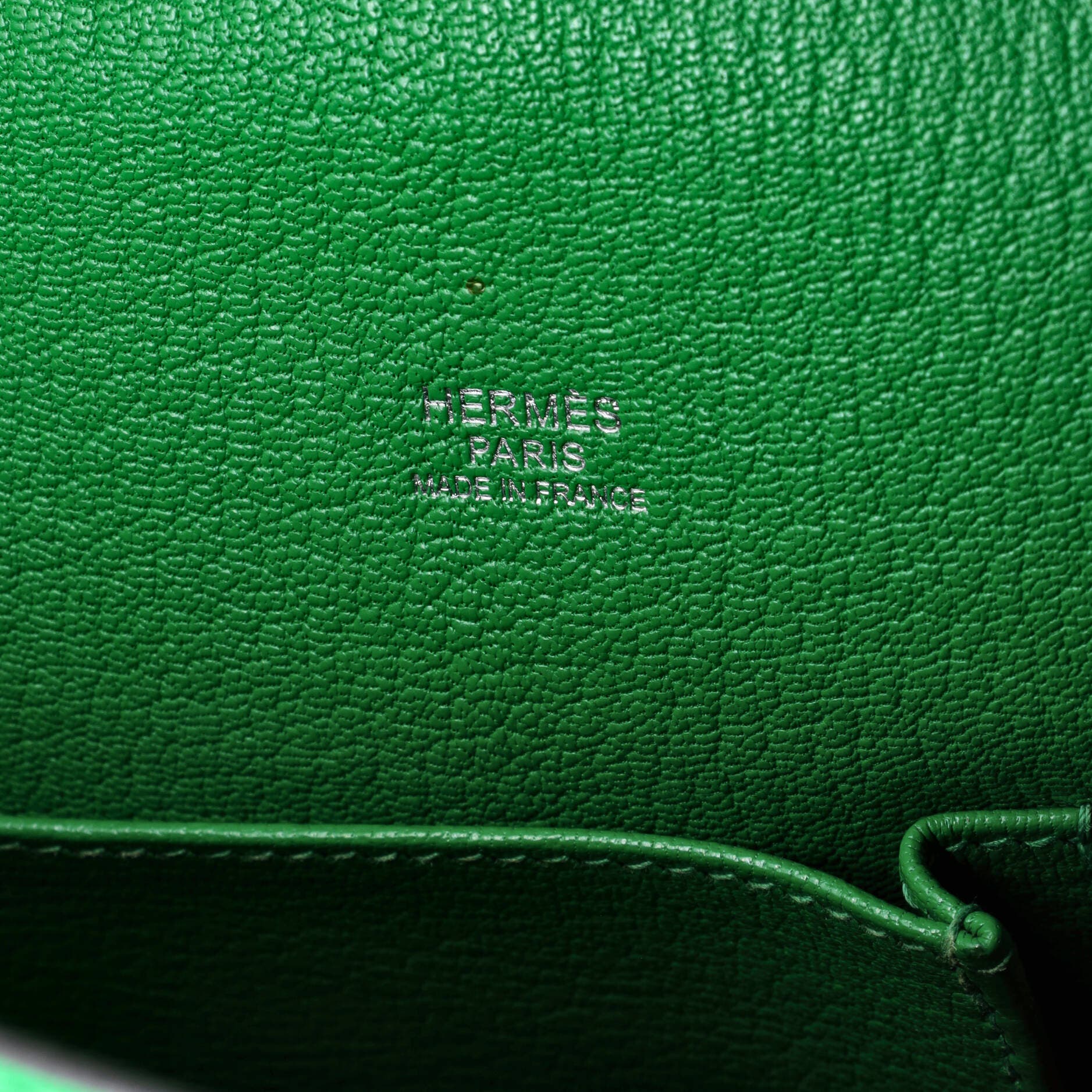 Pre-Owned Hermes Jypsiere Bag Clemence 31, Alternate, color, Green