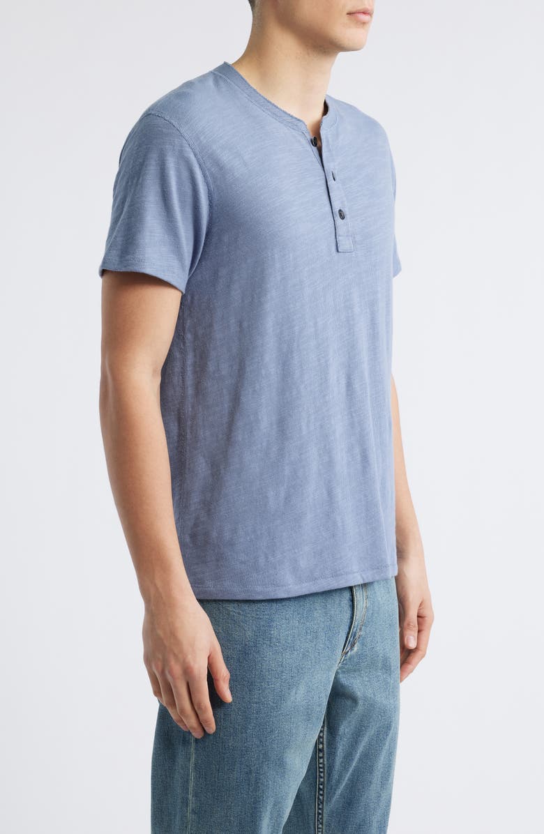 rag & bone Classic Short Sleeve Henley, Alternate, color, Sea Grey