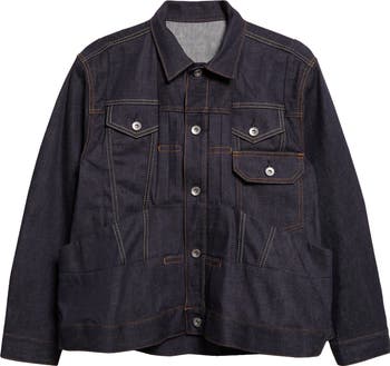 【sacai】Hybrid Oversized Button Dark Wash Denim Jacket Levi's® X Sacai Women's Denim Jacket - Dark Wash | Levi's® US