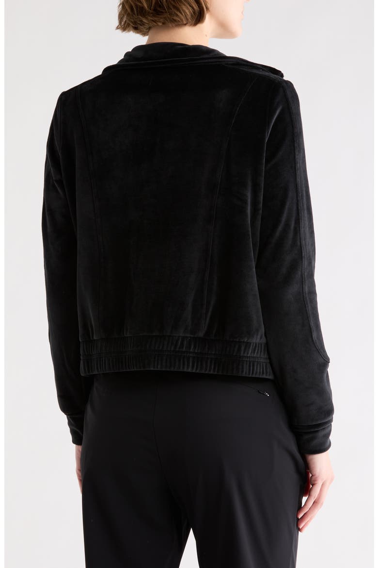 Uptown Double Butter Zip Jacket, Alternate, color, BLACK