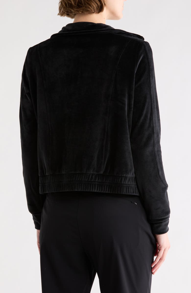 YOGALICIOUS Uptown Double Butter Zip Jacket, Alternate, color, Black