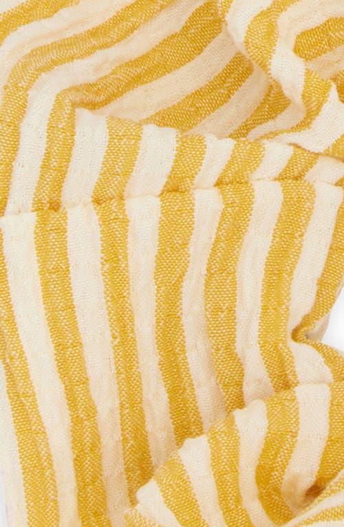 Tasha Assorted 2-pack Faux Pearl Stripe Scrunchies In Blue Yellow