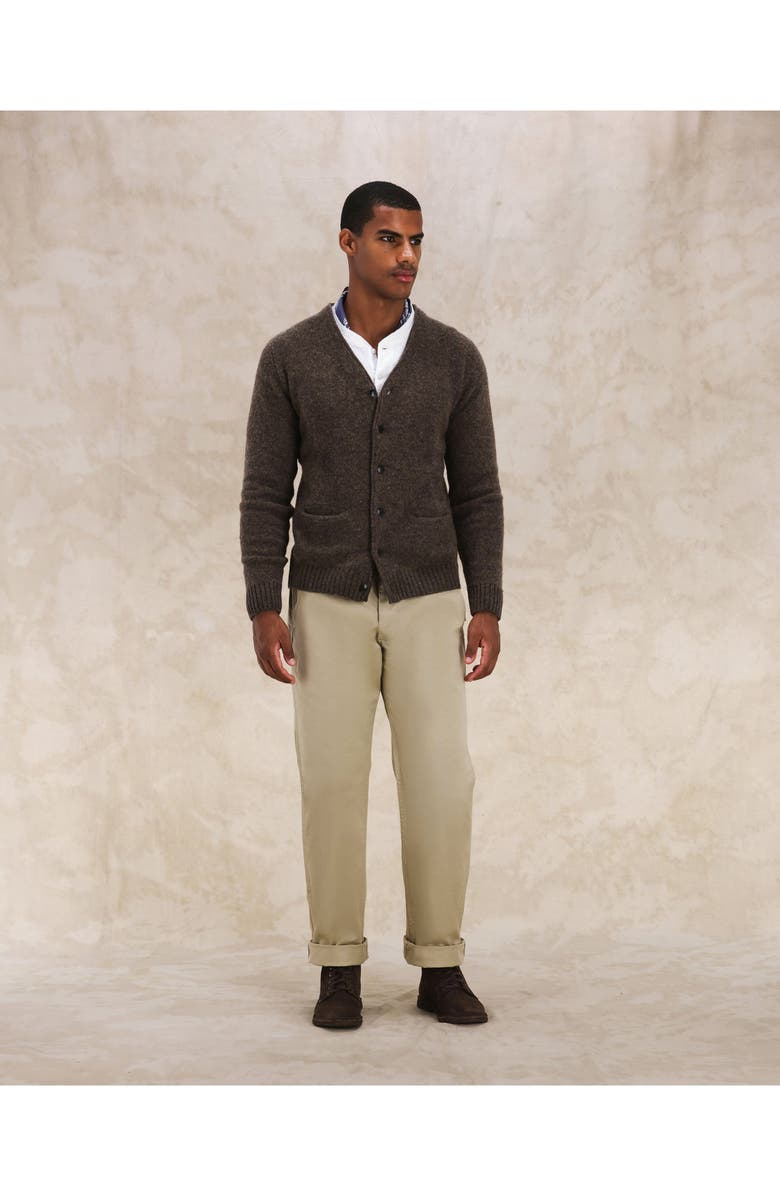 Fortela Edmund Merino Wool Cardigan, Alternate, color, Melange