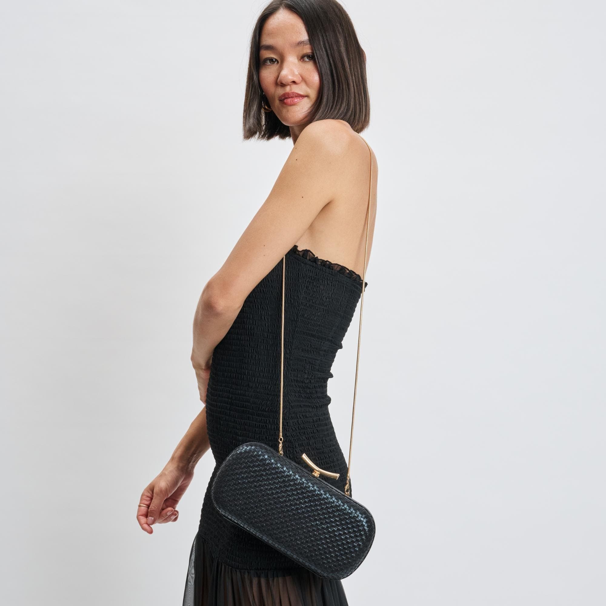 MODA LUXE Victoria Evening Bag, Alternate, color, Black