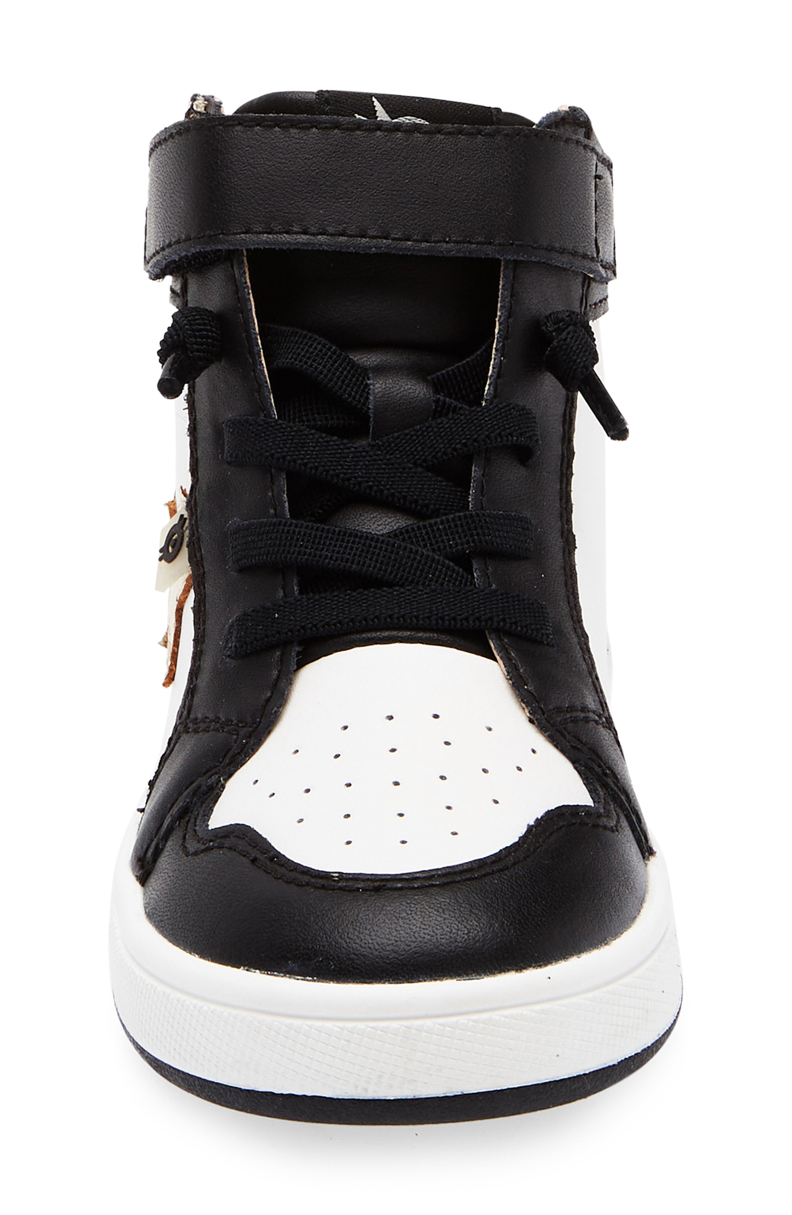 OLD SOLES Kids' Team Star Sneaker, Alternate, color, Black / Snow / Gold