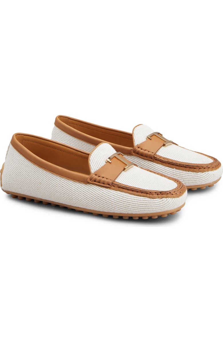 Tod's City Gommino Driving Shoe, Main, color, Bianco Calce/ Kenia