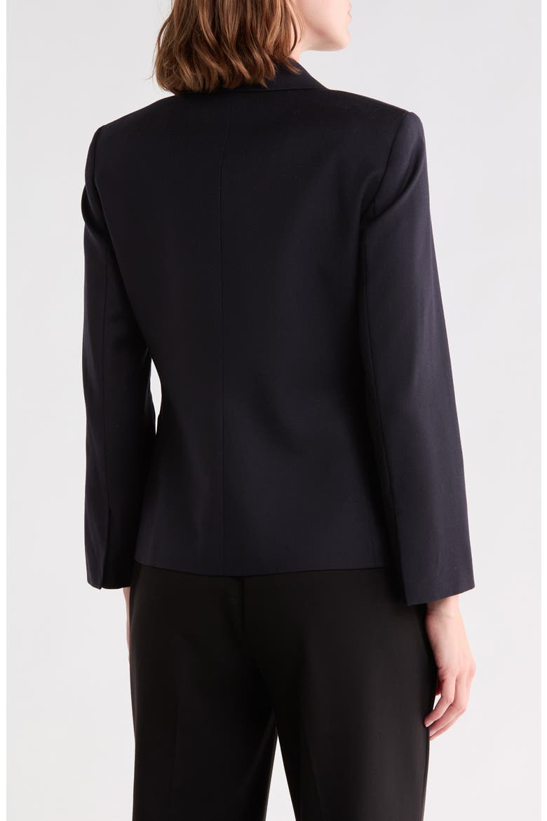 Slim Fit Notch Lapel Virgin Wool Blazer, Alternate, color, NAVY