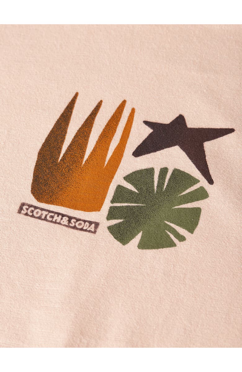 Scotch & Soda Modern Cotton Graphic T-Shirt, Alternate, color, Rose Dust