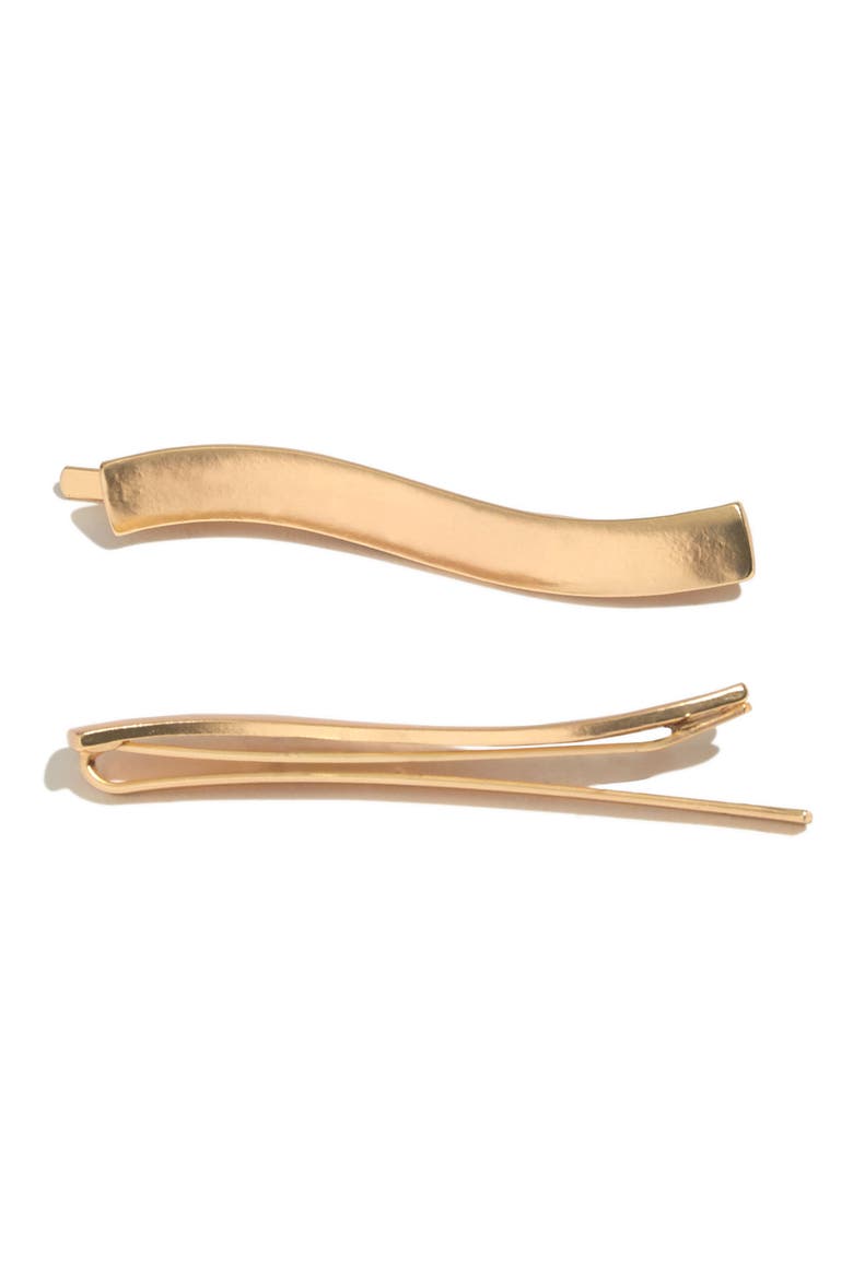 2-Pack Wavy Bobby Pins, Main, color, VINTAGE GOLD MULTI