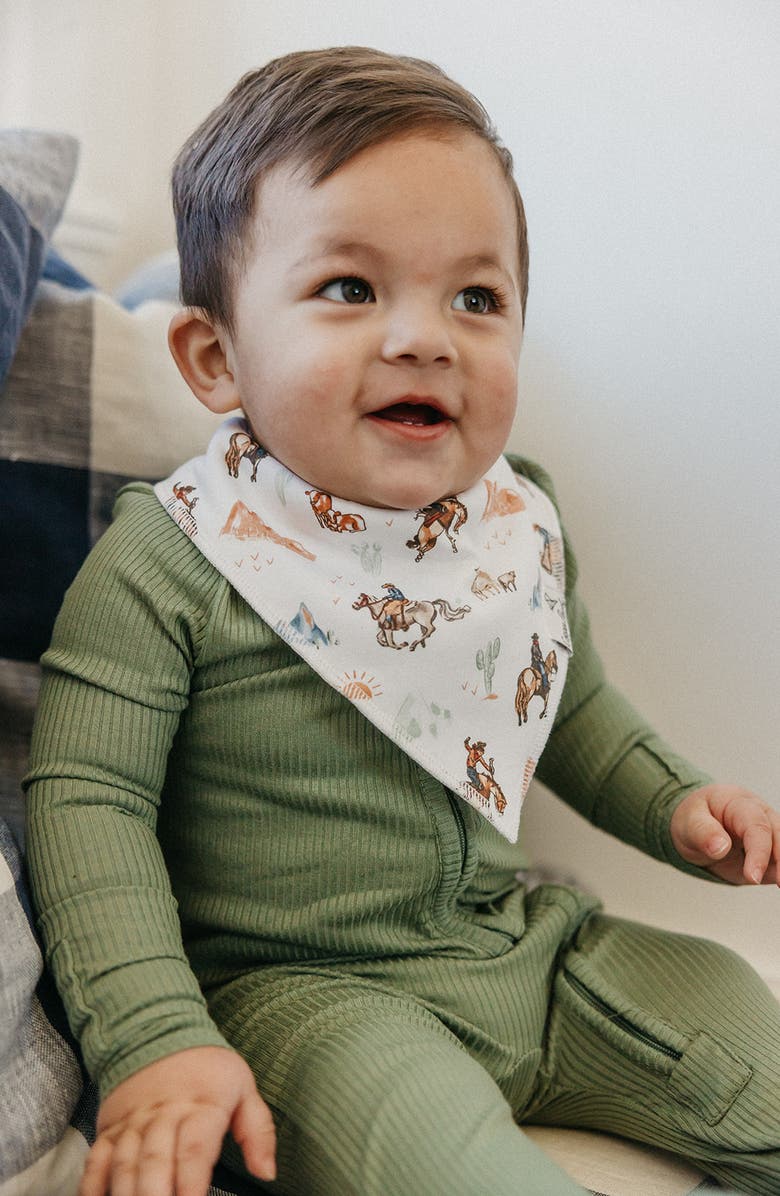 Copper Pearl Boone Assorted 4-Pack Bandana Bibs, Alternate, color, Boone