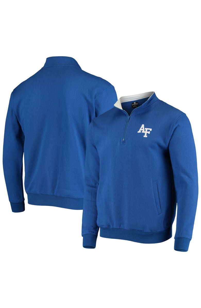 COLOSSEUM Men's Colosseum Royal Air Force Falcons Tortugas Logo Quarter-Zip Jacket, Main, color, Royal