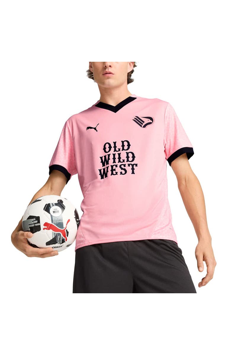PUMA Men's Puma Pink Palermo 2024/25 Home Replica Jersey, Main, color, 