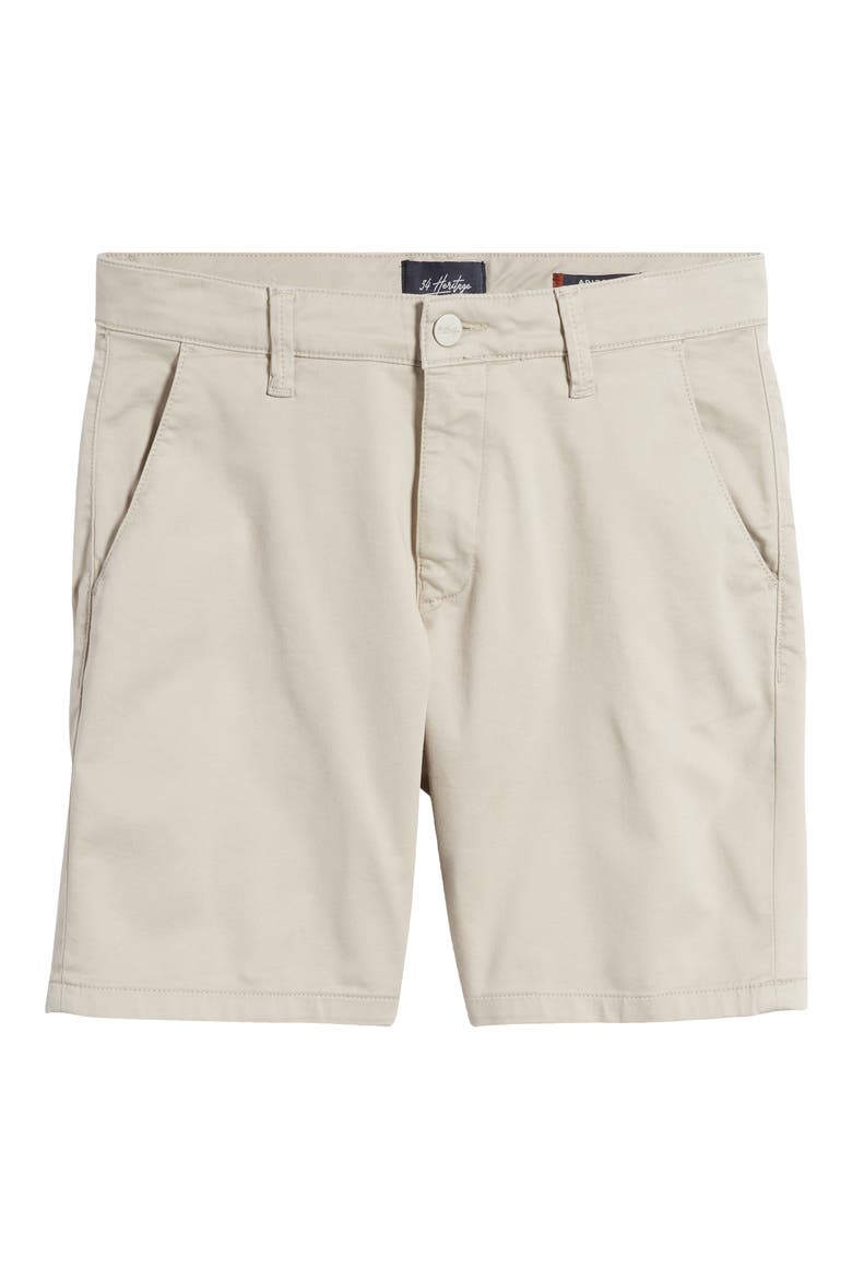 Arizona Flat Front Stretch Cotton Blend Shorts, Alternate, color, OYSTER SUMMER