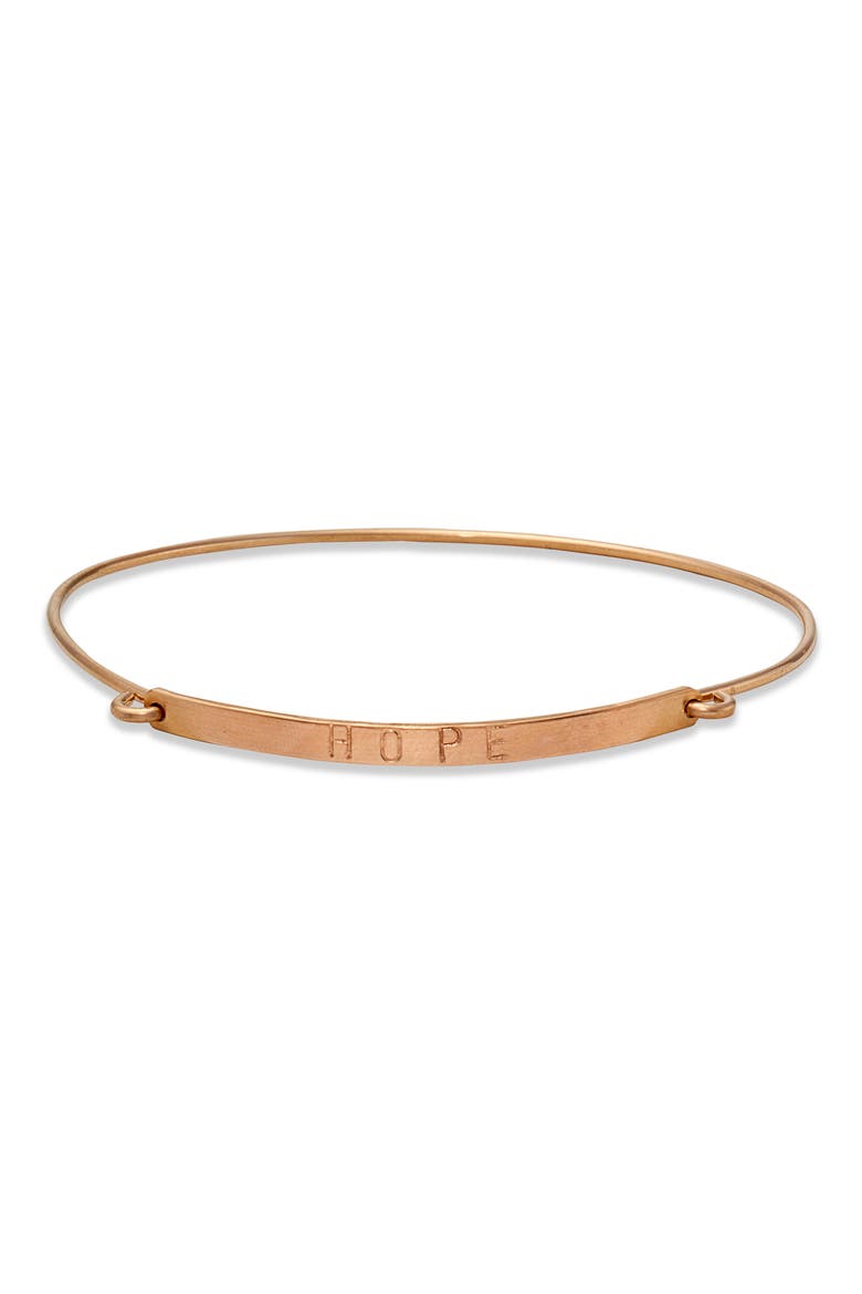 Hope Bangle, Main, color, 14K GOLD FILL