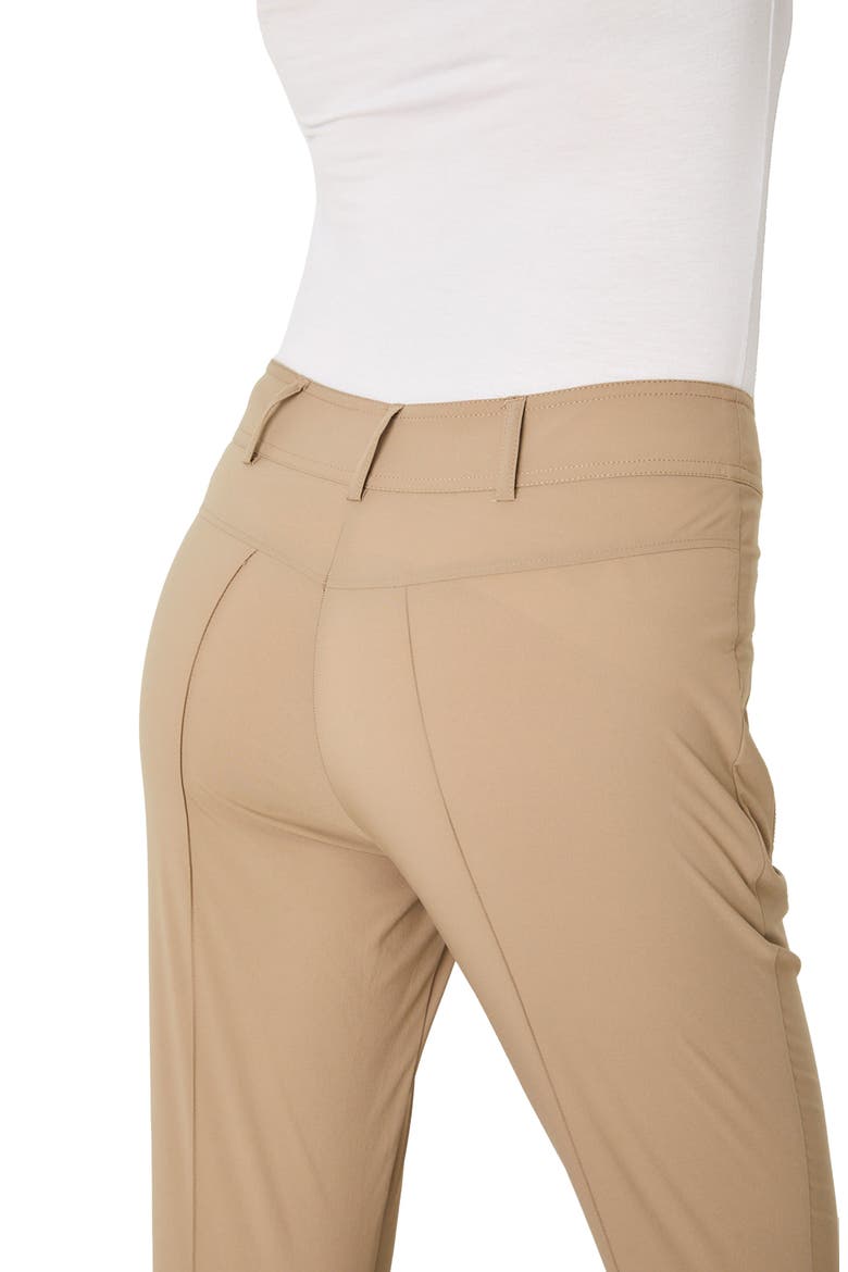 The Peggy Zippered Pant, Alternate, color, KHAKI