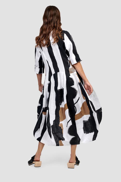 ALEMBIKA ALEMBIKA ZEBRA PRINT COCOON MAXI DRESS