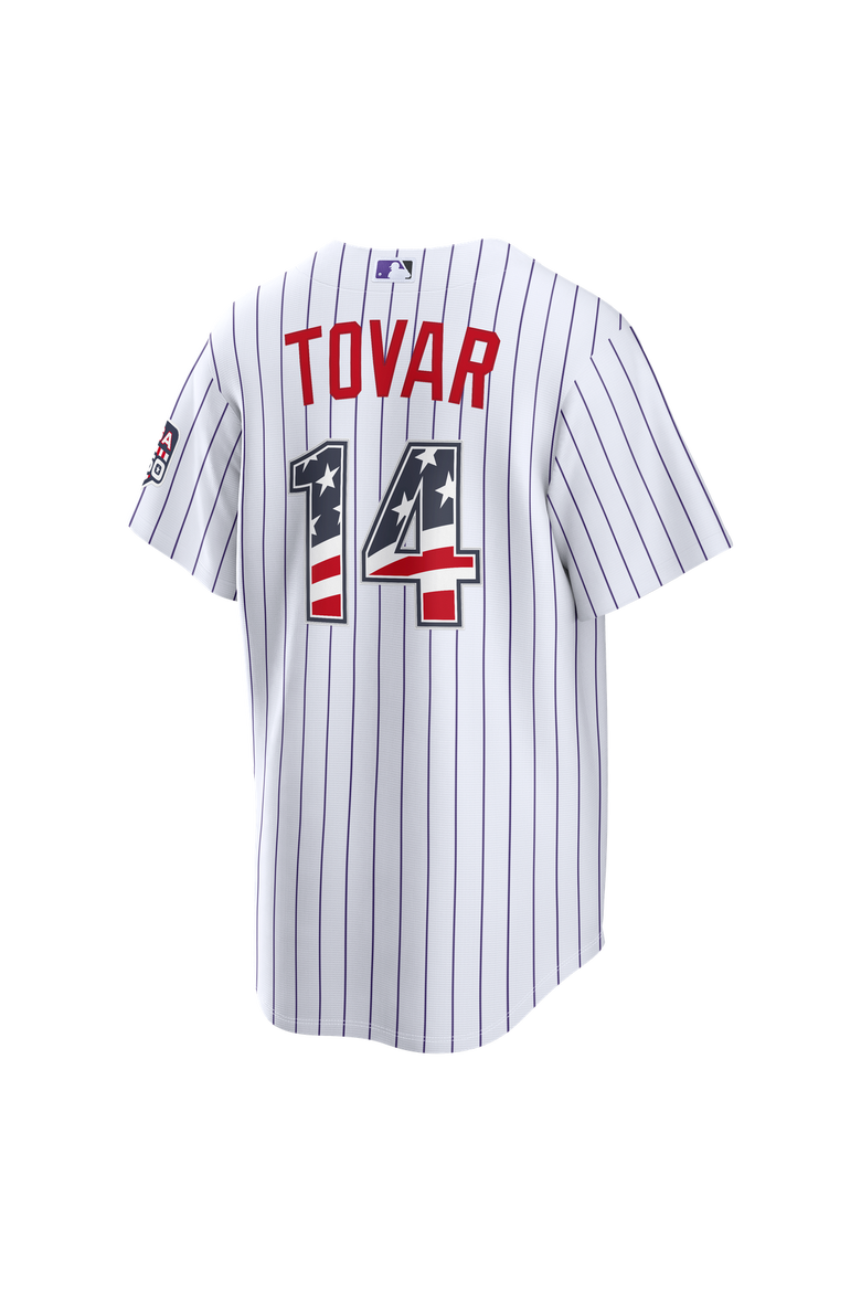 Fourth of July Men's Colorado Rockies Ezequiel Tovar Nike White USA 250 Stadium Jersey, Alternate, color, White