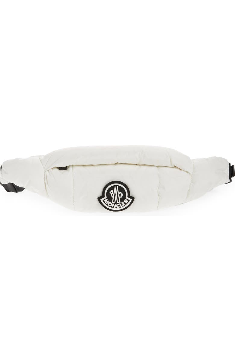 Moncler Legere Logo Water Repellent Down Puffer Belt Bag, Main, color,