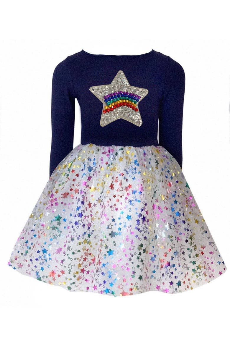 Shining Star Fairydust Tutu Dress, Main, color, Multicolor