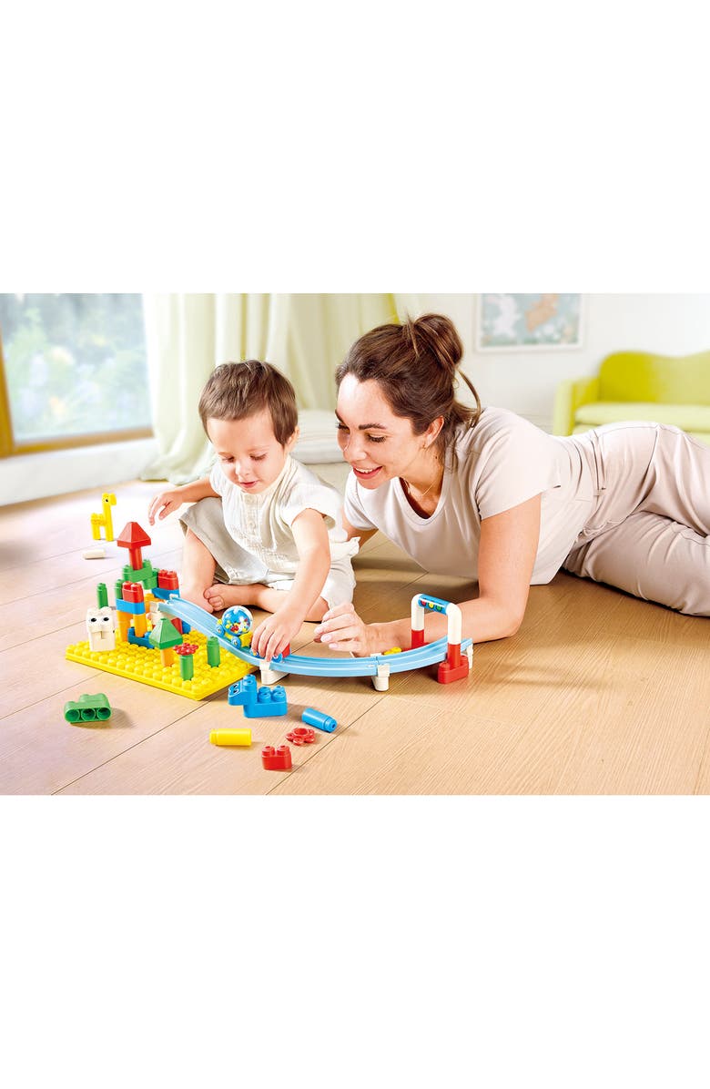 Hape Dual Track Building Set, Alternate, color, 
