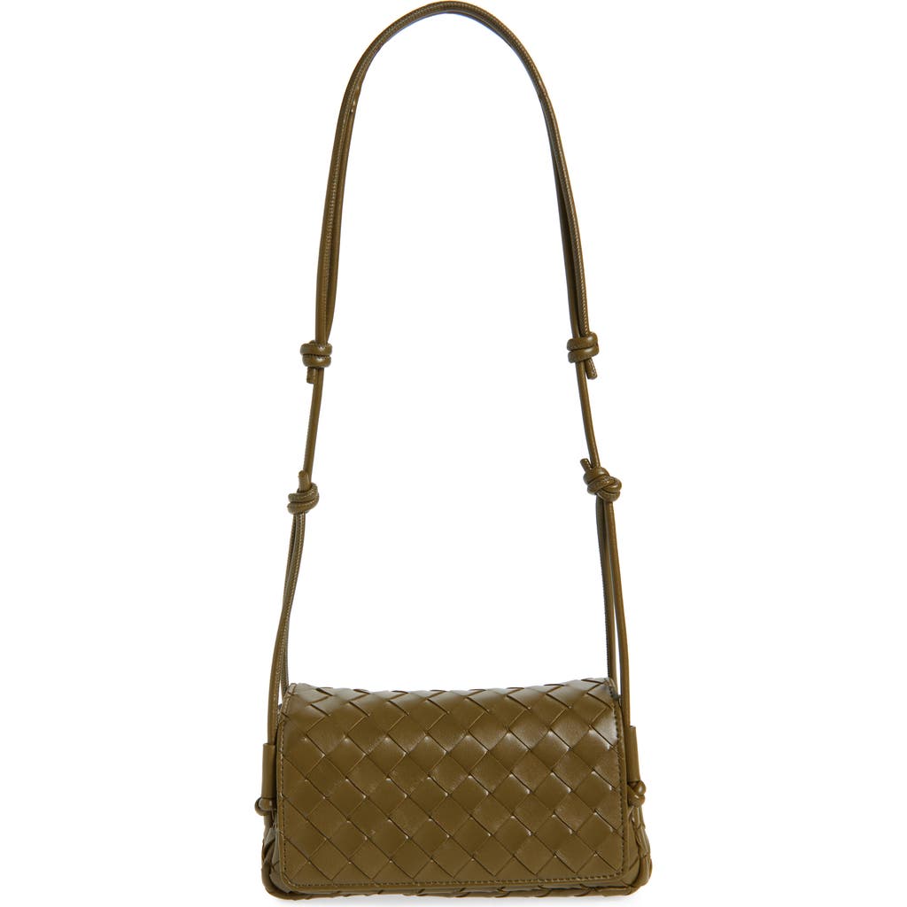 Bottega Veneta Discoteca Intrecciato Leather Crossbody Pouch