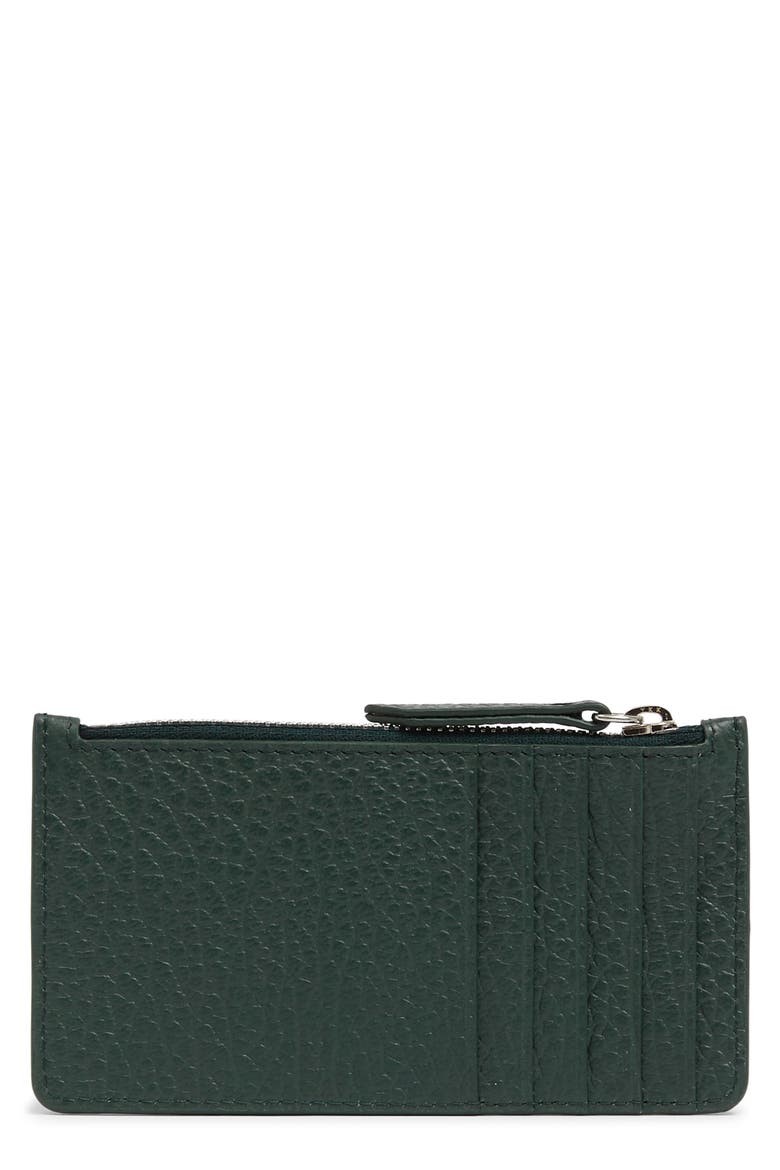 Zip Card Holder, Main, color, BOTTLE GREEN