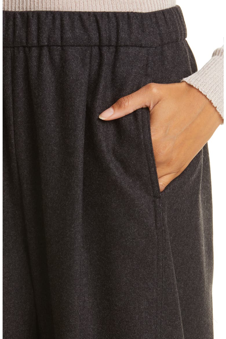 Crop Wool Lantern Pants, Alternate, color, CHARCOAL