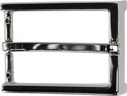 Trafalgar 35mm Italian Classic Rectangular Sold Brass Harness Belt Buckle