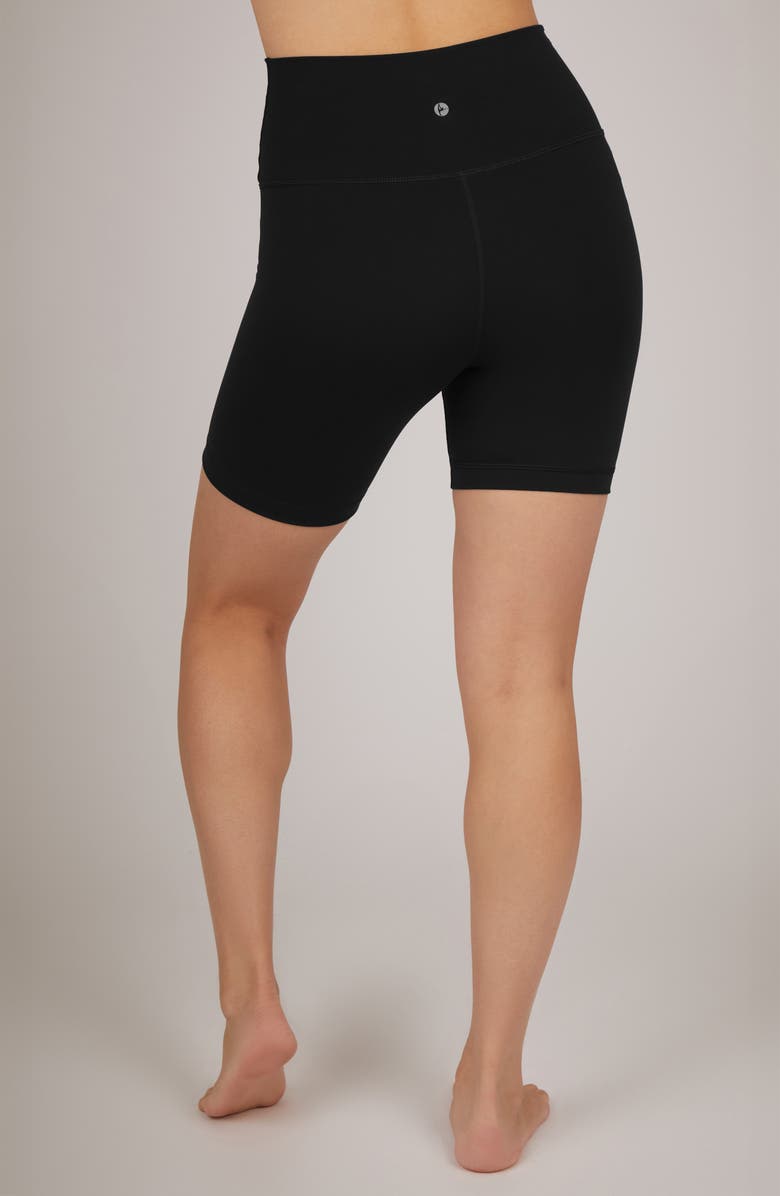 90 DEGREE BY REFLEX Lux Crossover High Waist 7" Bike Shorts & Everyday High Waist 7" Basic Bike Shorts Set, Alternate, color, 