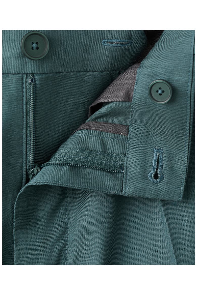 Regular Fit Pleat Front Pants, Alternate, color, FOREST GREEN