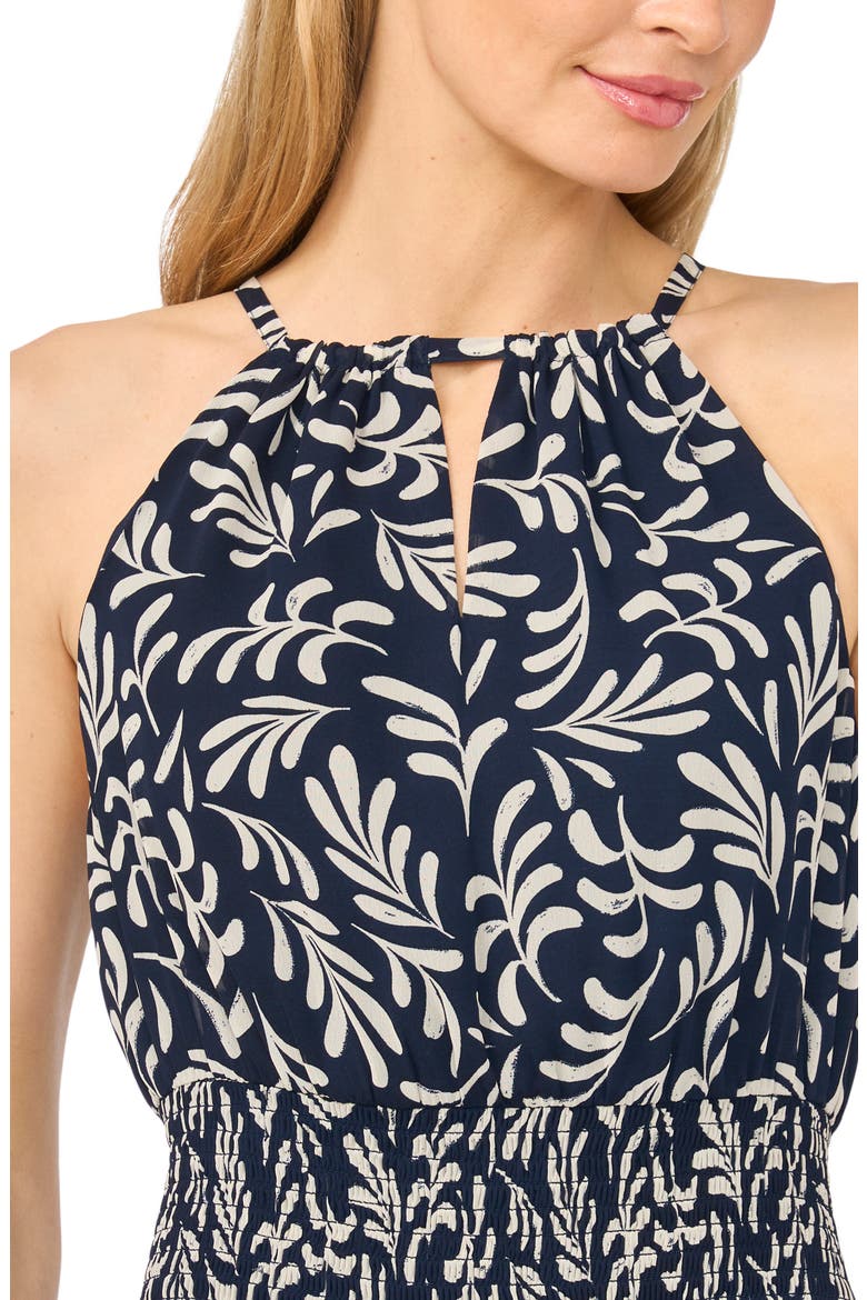 Smocked Waist Handkerchief Hem Dress, Alternate, color, CLASSIC NAVY