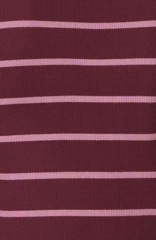 Threads 4 Thought Torri Caribbean Stripe Rib Long Sleeve T-shirt In Multi