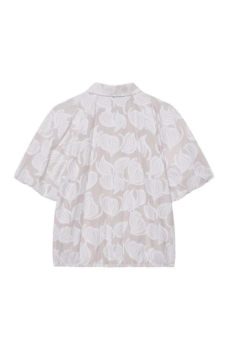 MINT VELVET Cotton Jacquard Shirt, Alternate, color, Neutral
