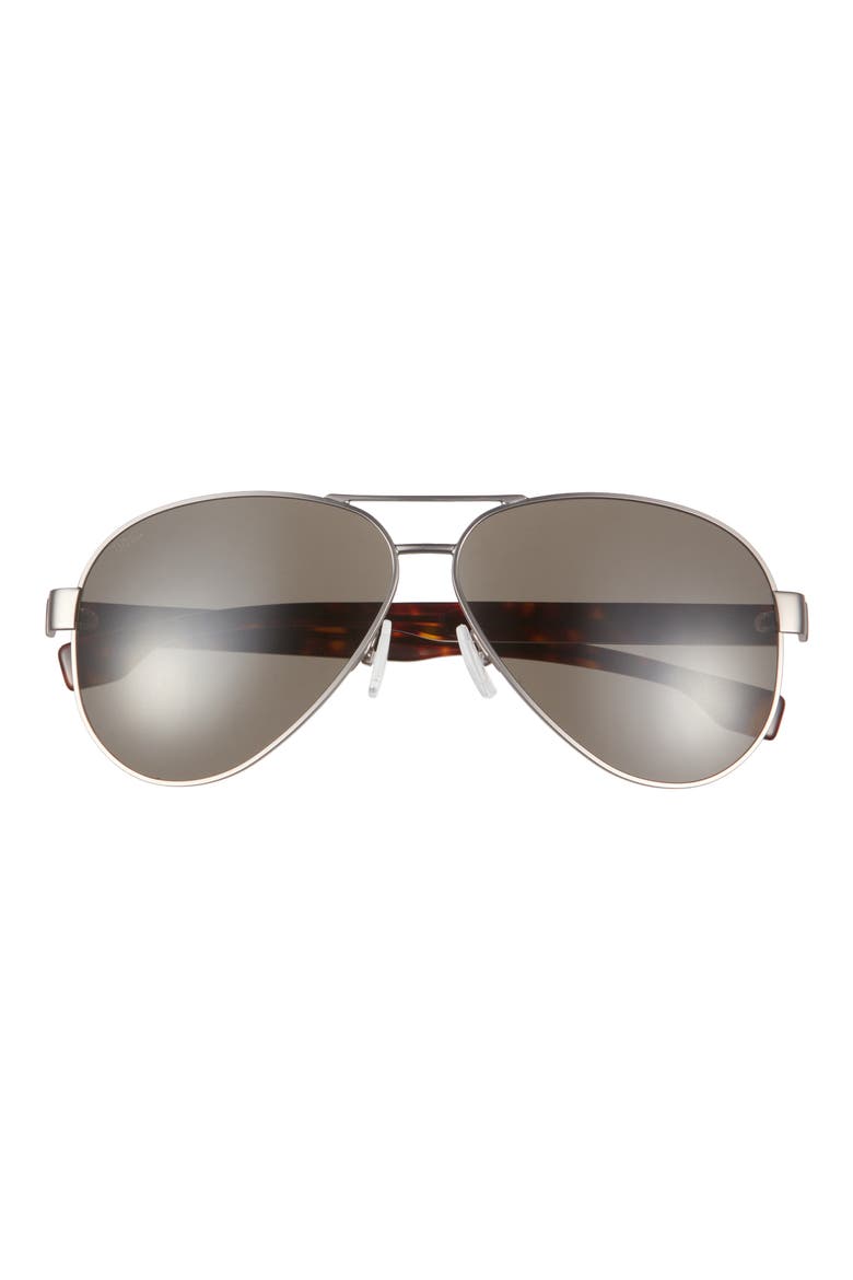 63mm Aviator Sunglasses, Main, color, MATTE RUTHEN