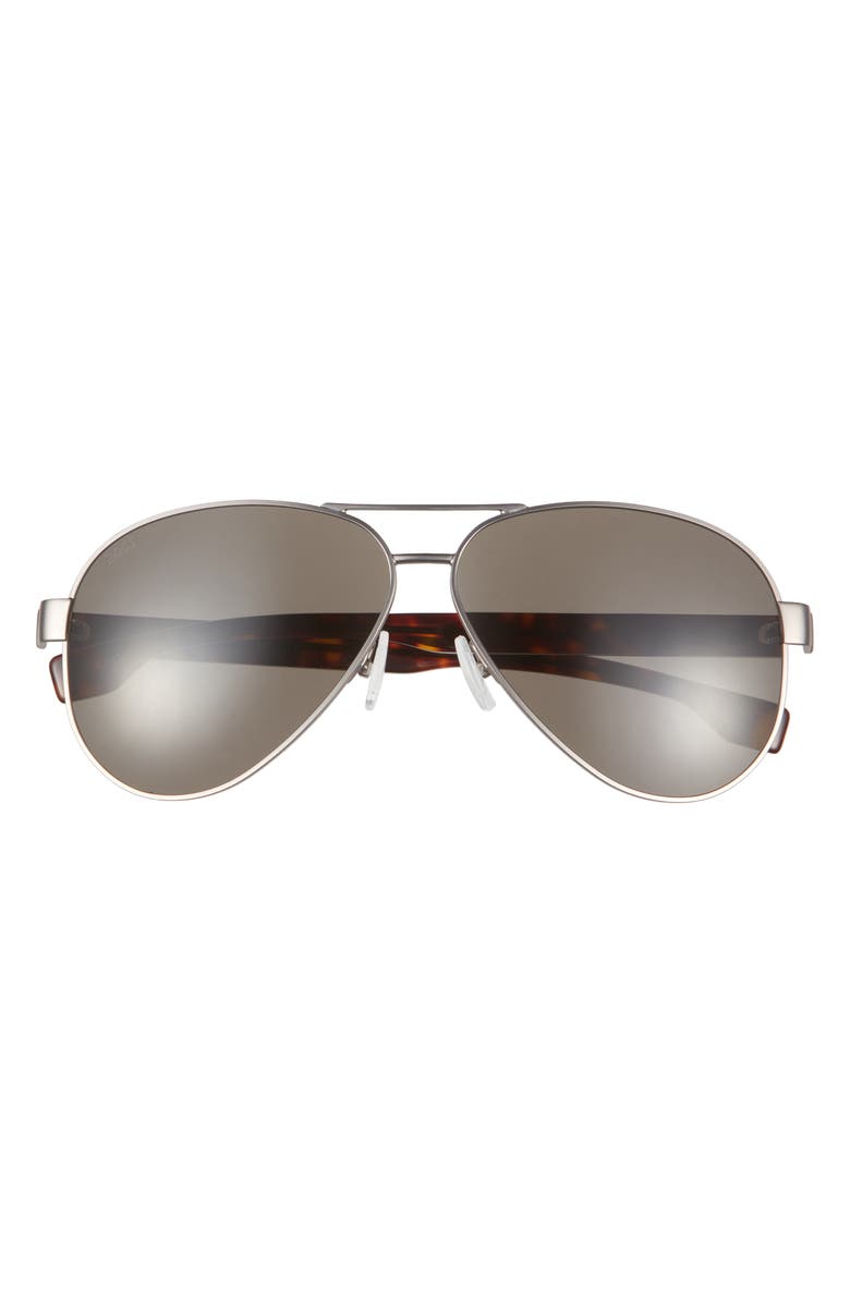 BOSS 63mm Aviator Sunglasses, Main, color, Matte Ruthen