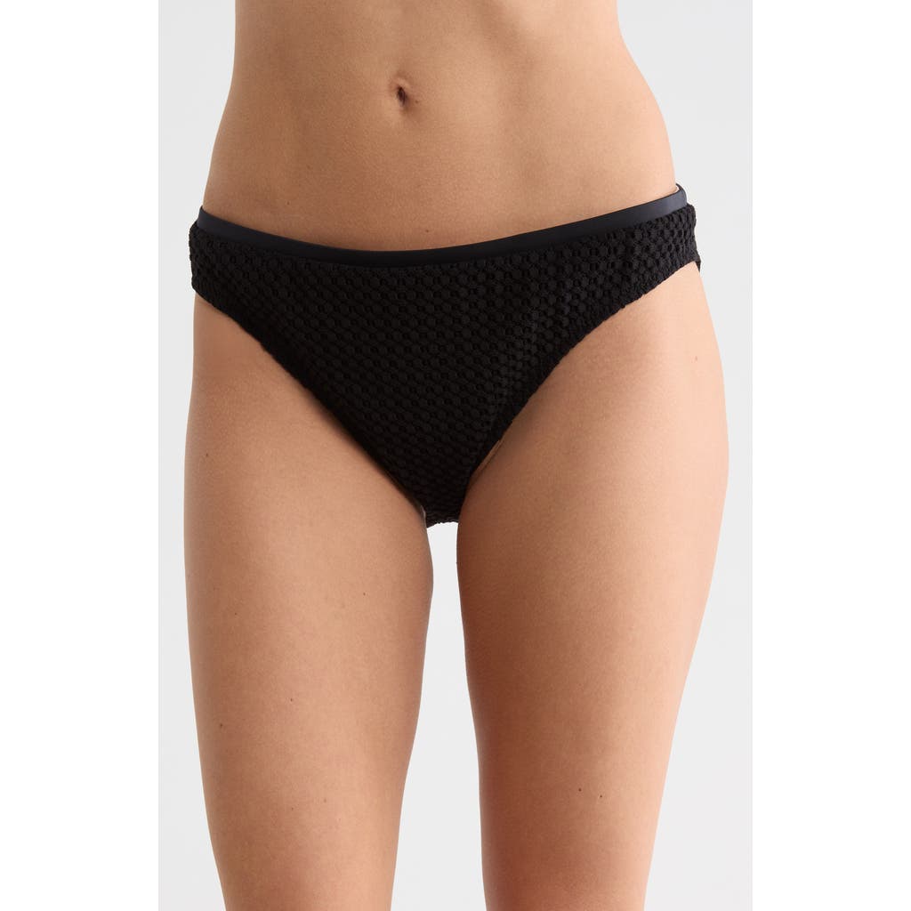 Robin Piccone Hipster Bikini Bottoms In Black