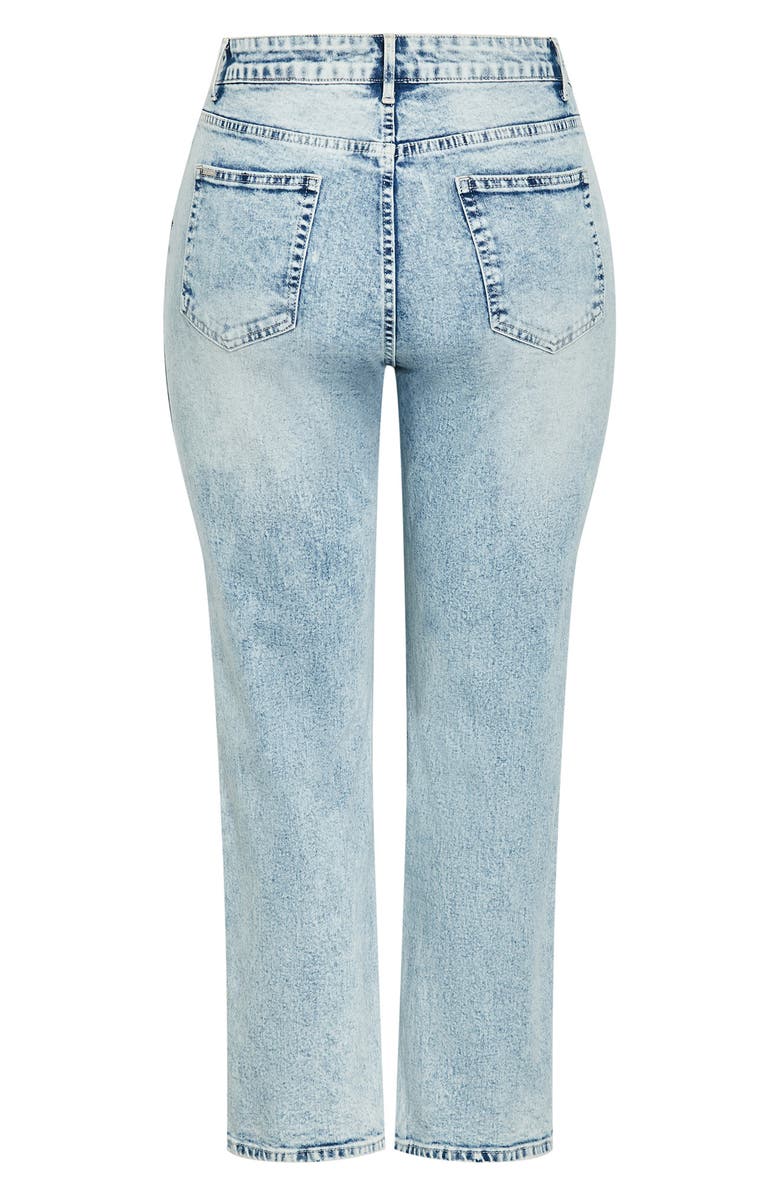 City Chic Ayesha Jeans, Alternate, color, Bleached Out Blue