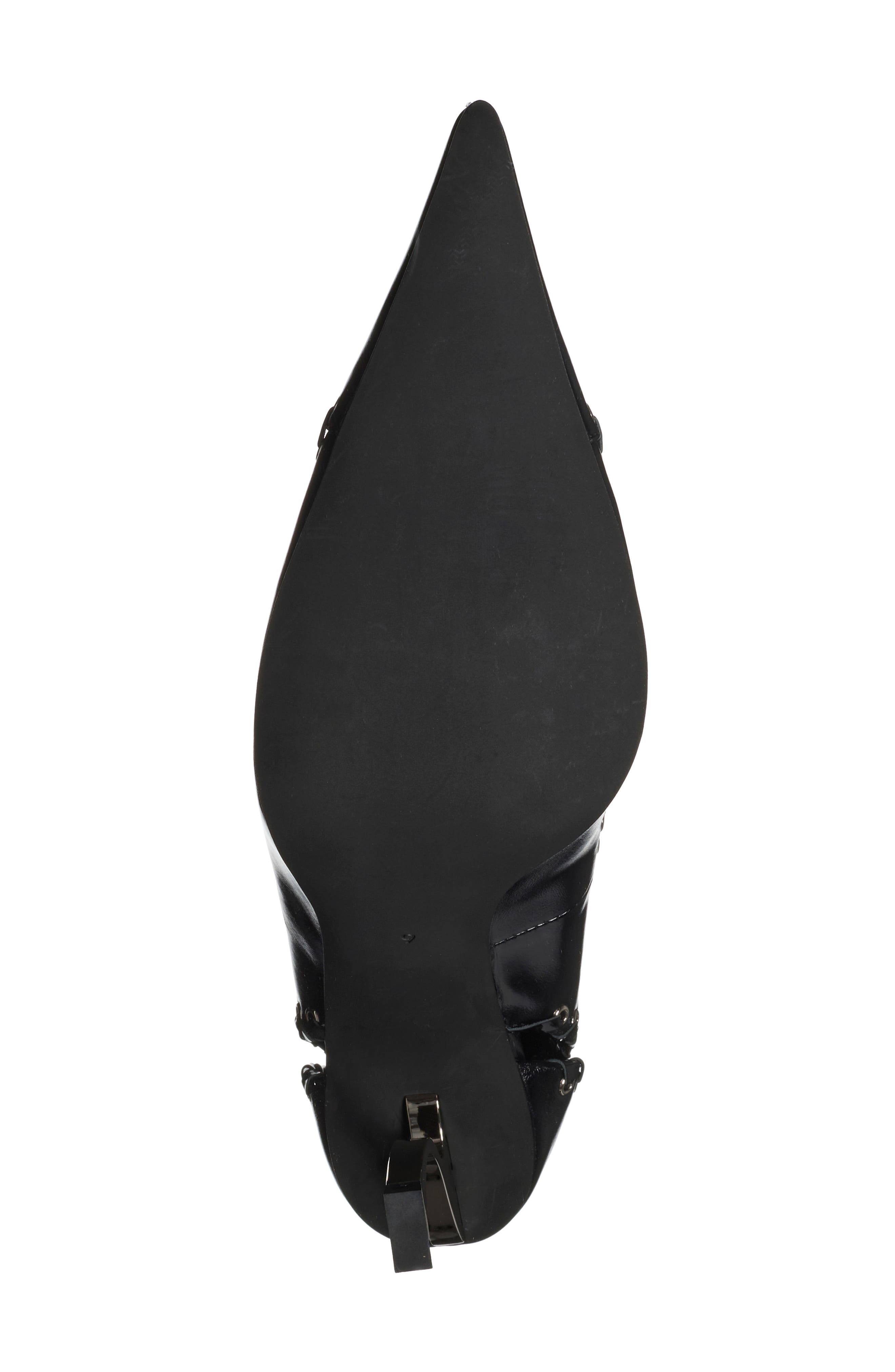 Fix Me Pointed Cap Toe Pump, Alternate, color, BLACK