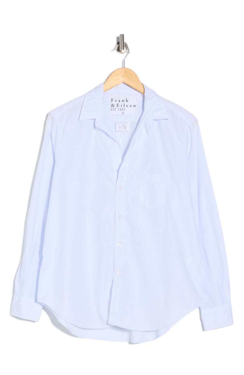 Frank & Eileen Eileen Relaxed Fit Cotton Button-Up Shirt, Alternate, color, Micro Blue Grid