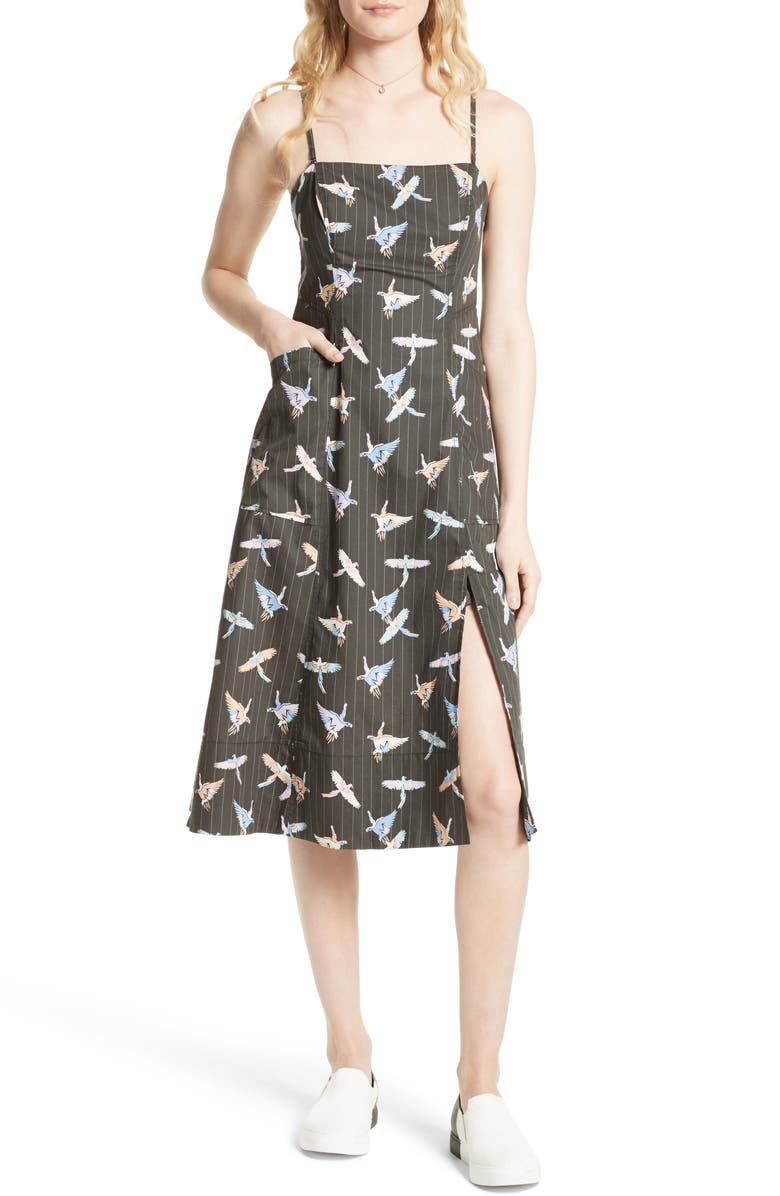 Free People Sunshine of Your Love Cotton Midi Dress, Main, color, 